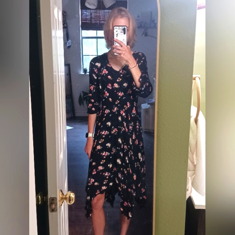 Flowy floral dress